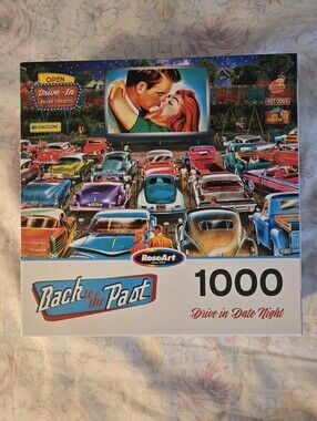 Rose Art Back To The Past Drive In Date Night 1000 Piece Puzzle
